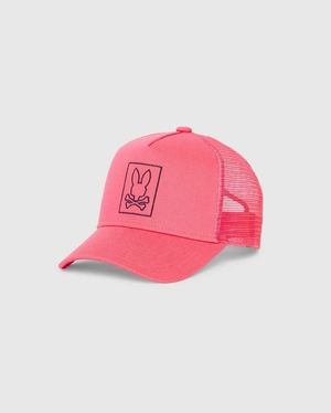 Casquettes Psycho Bunny Livingston Trucker Cap Rose Enfant | OTU-94557842